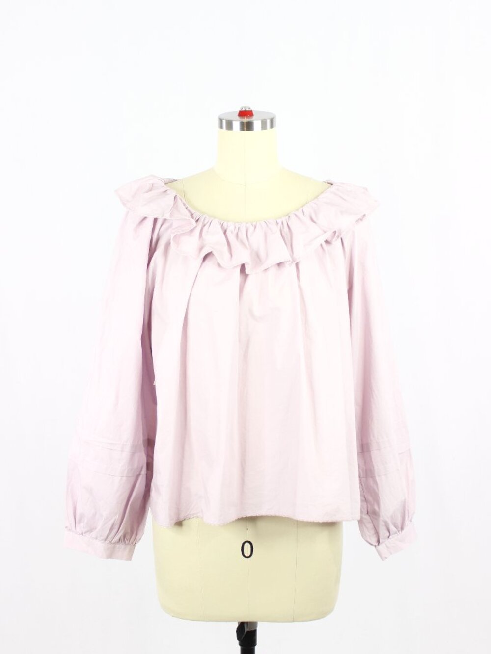 NWT Aritzia WILFRED Verbena Lilac Purple 100% Cotton Poplin Blouse, Size XS